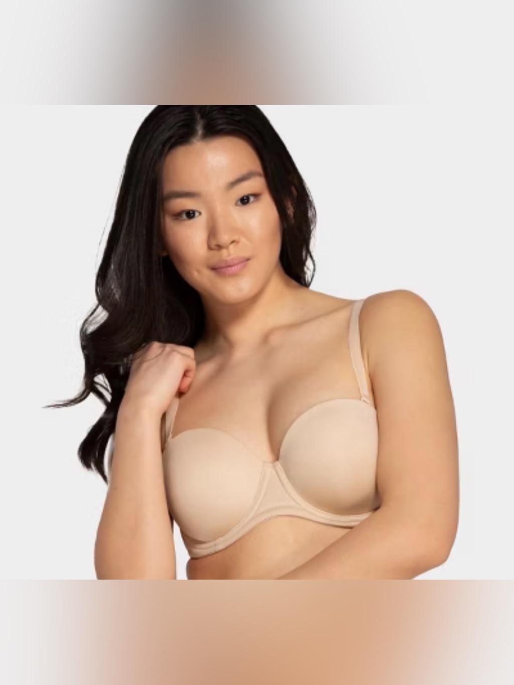 Auden Convertible Strapless T-Shirt Bra - Beige